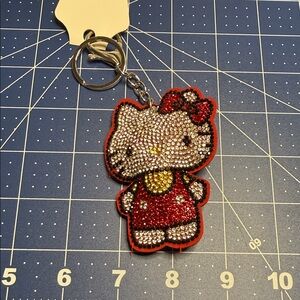Hello Kitty Rhinestone Keychain purse charm